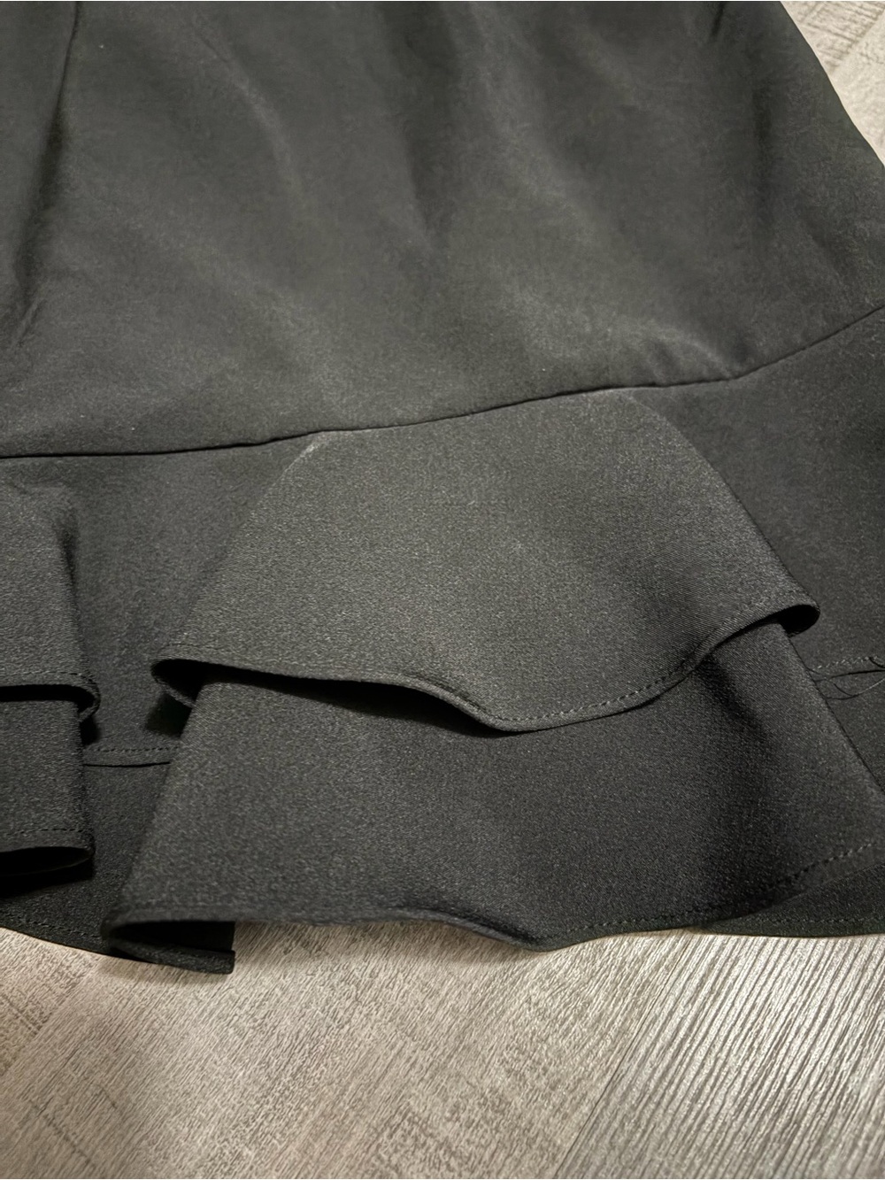 TCEC Black Ruffle-Hem Mini Dress - Picture 5 of 7